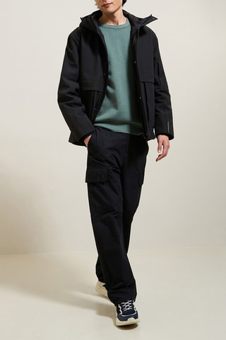 Parca com capuz - Preto