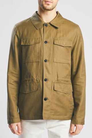 Chaqueta de lino - Beige