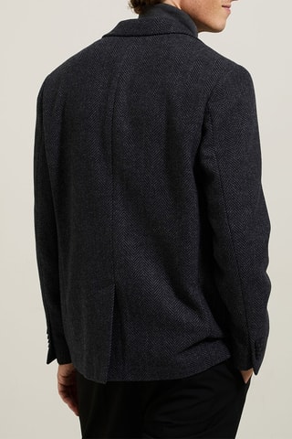 Veste en laine - Bleu foncé