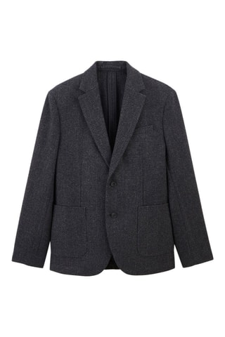 Veste en laine - Bleu foncé