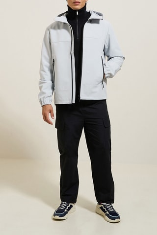 Chaqueta con capucha - Gris claro