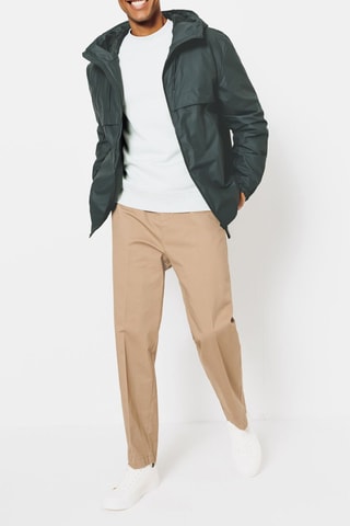 Chaqueta con capucha - Caqui