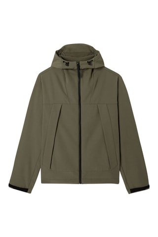 Chaqueta con capucha - Caqui