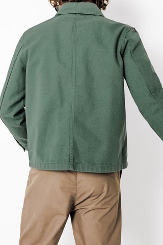 Chaqueta de algodón orgánico - Verde oscuro