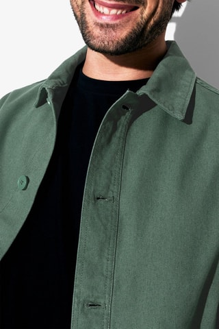 Chaqueta de algodón orgánico - Verde oscuro