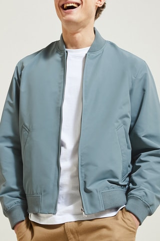 Blusão com fecho zip - Azul