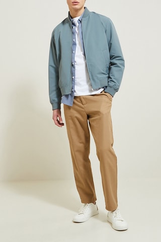 Blusão com fecho zip - Azul