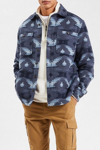 Sobrecamisa regular - Azul