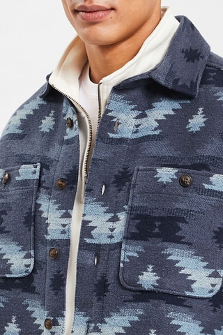 Sobrecamisa regular - Azul