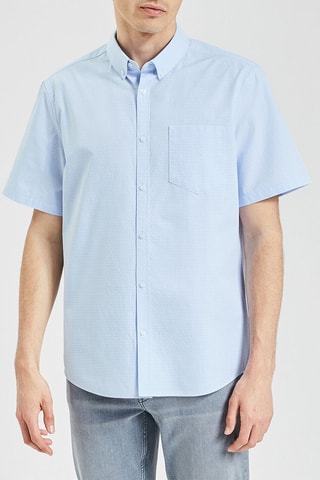 Camisa regular fit -  Celeste