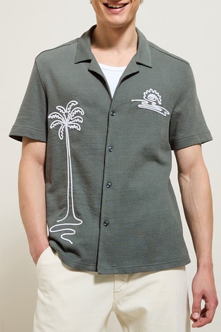 Camisa regular fit - Verde claro