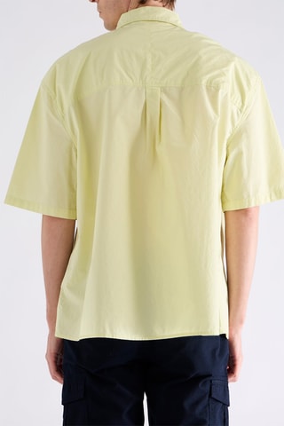 Camisa corta relaxed fit - Verde claro