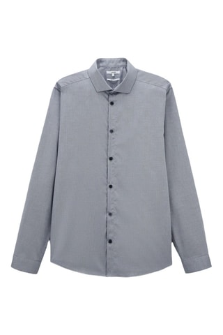 Camisa slim - Azul-marinho