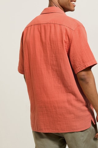 Camisa regular fit hawaiana - Naranja