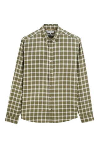 Camisa regular - Verde-claro
