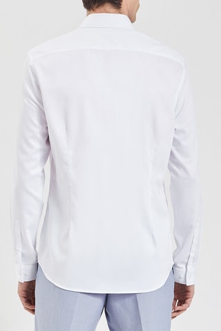 Camisa slim fácil de engomar - Branco