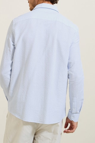 Camisa regular - Azul-celeste