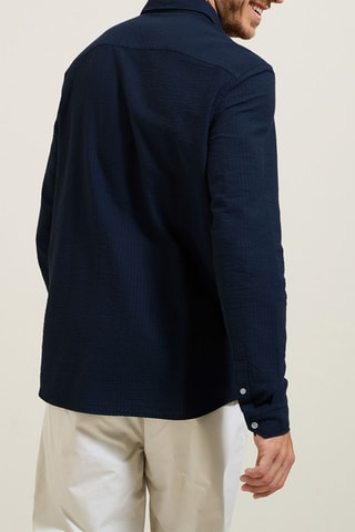 Camisa regular - Azul-noite