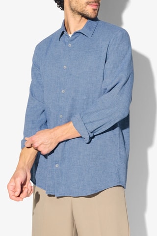 Camisa regular - Azul