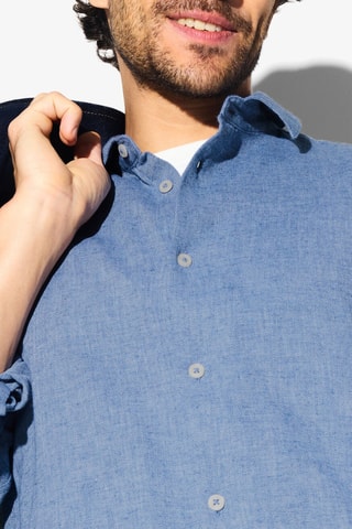 Camisa regular - Azul