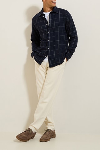 Camisa regular - Azul-marinho