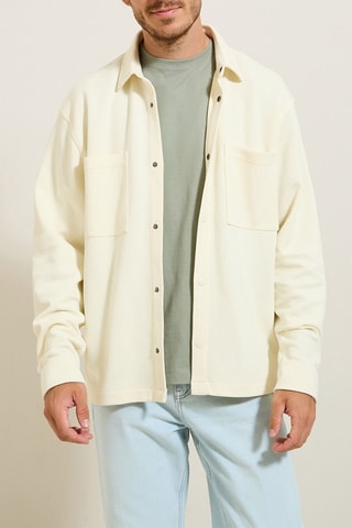 Sobrecamisa regular - Cru