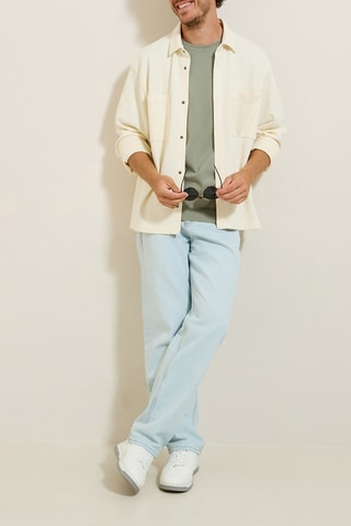 Sobrecamisa regular - Cru