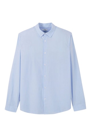 Camisa slim - Azul-celeste