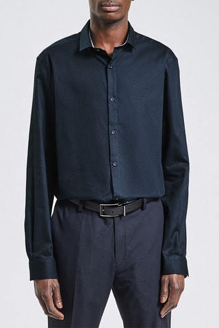 Camisa regular - Azul