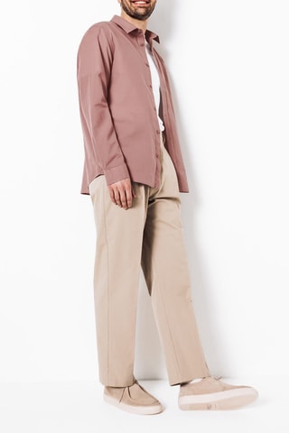 Camisa regular - Rosa