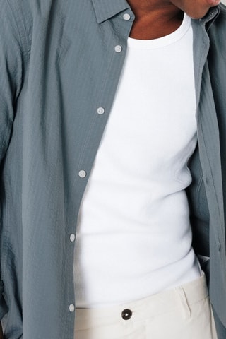 Camisa slim - Verde-escuro