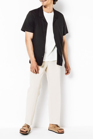 Camisa regular - Preto