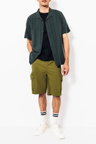 Camisa regular - Verde-escuro