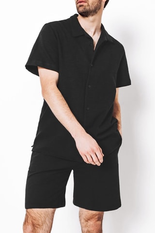 Camisa regular - Preto