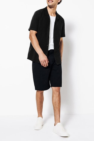 Camisa regular - Preto