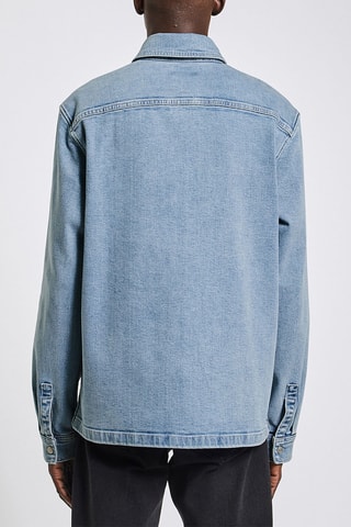 Sobrecamisa de ganga regular - Azul