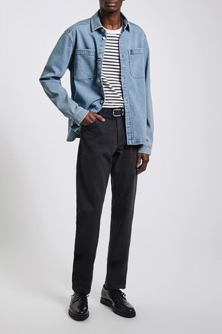 Sobrecamisa de ganga regular - Azul