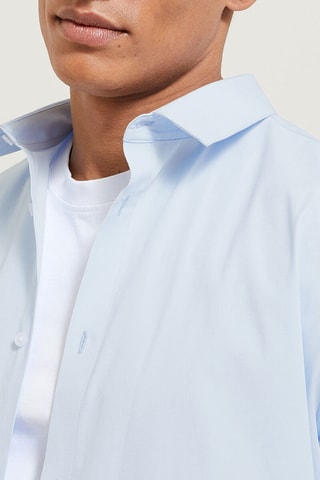 Chemisette slim - Bleu