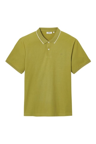 Polo regular en coton biologique - Vert olive