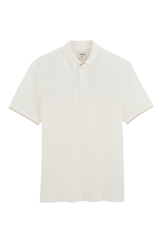 Polo regular en coton biologique - Blanc