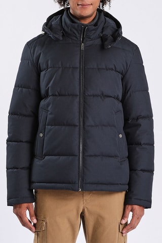 Blusão com capuz - Azul-escuro