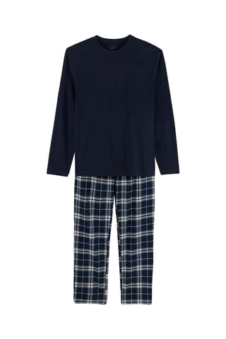 Pijama - Azul-marinho e branco