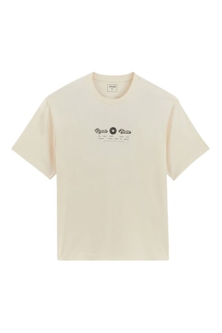 T-shirt en coton biologique - Beige
