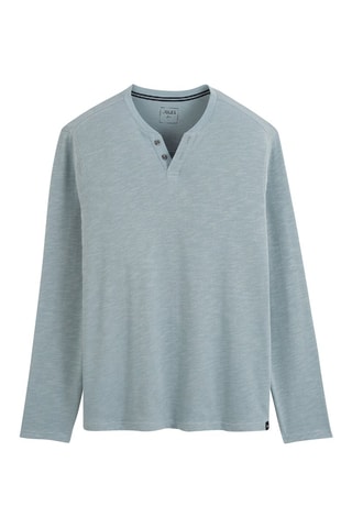 Camiseta slim fit de algodón orgánico - Celeste