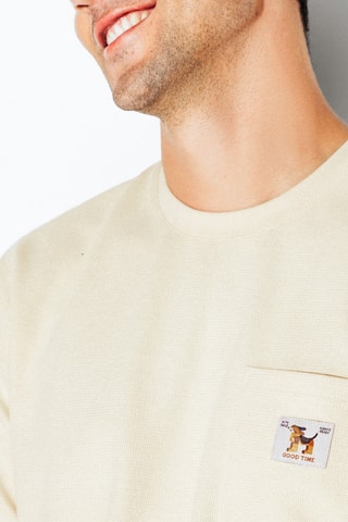 T-shirt relaxed - Bege