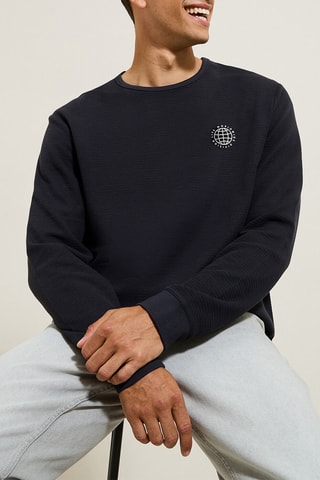 T-shirt relaxed - Azul-escuro