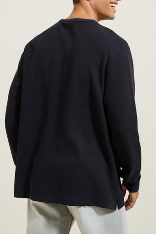 T-shirt relaxed - Azul-escuro