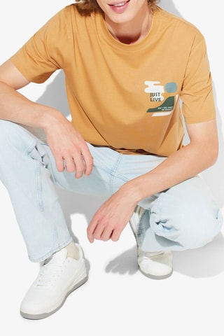 T-shirt regular - Mostarda