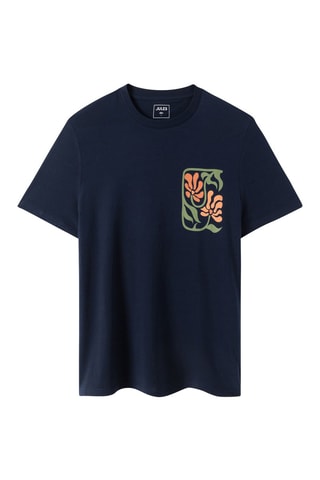 T-shirt slim - Azul-escuro