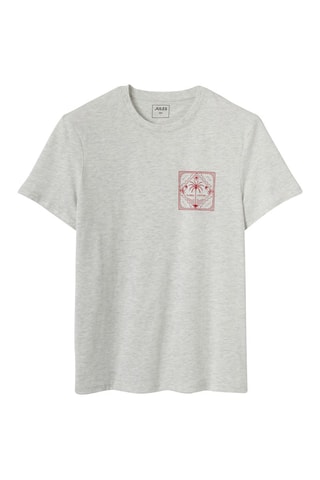 T-shirt slim - Cinzento mesclado